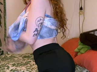 Great Big Boobs On Masturbating Redhead